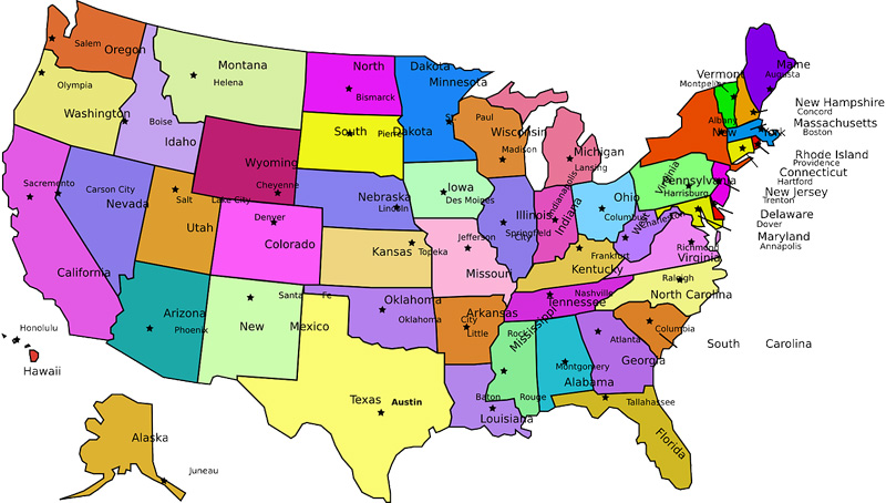 アメリカ留学と地図